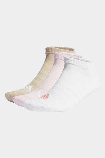 adidas Pink Performance Cushioned Low-Cut Socks 3 Pairs