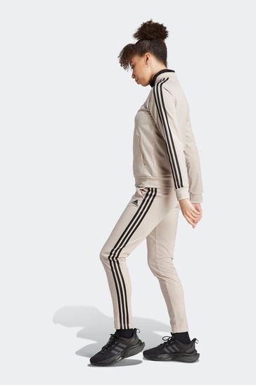 Adidas top tracksuit brown