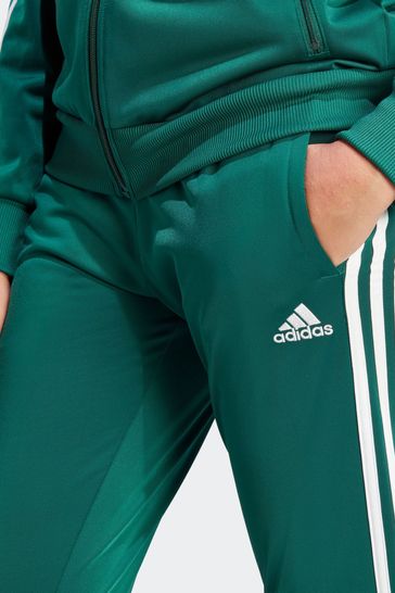 Dark green sales adidas tracksuit