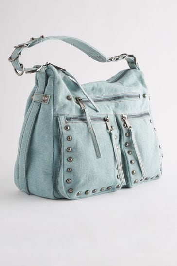 Blue denim hotsell bag