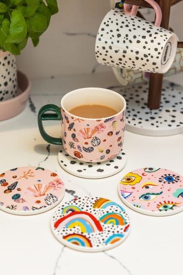 Eleanor Bowmer Set of 4 Ceramic Coasters