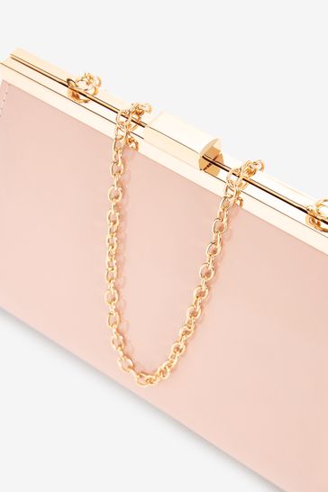 Blush pink patent clutch bag best sale