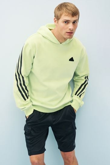 Neon yellow adidas hoodie top