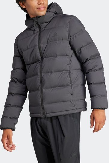 Buy adidas Sportswear Helionic Stretch Hooded Down Jacket from
