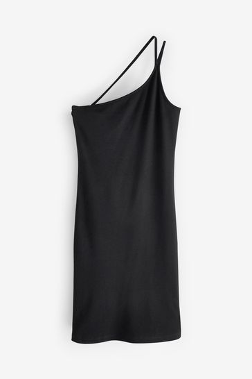 One strap best sale black shirt
