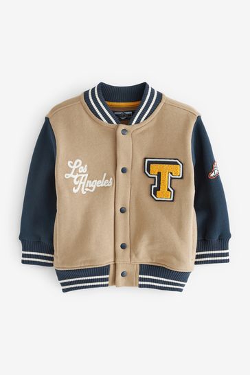 Buy Tan Navy Blue Letterman Jacket 3mths 7yrs from Next Netherlands
