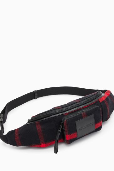 Buy All Saints Red Check Bumbag from Next USA
