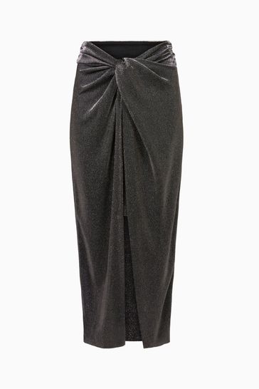 Next silver deals metallic skirt