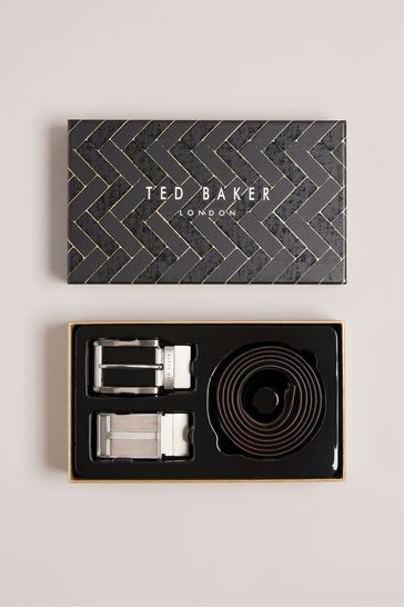 Ted Baker Black Newbey Belt In A Box