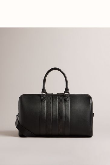 Ted Baker Black Waylin House Check PU Holdall
