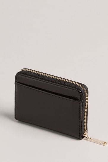 Buy Ted Baker Small Grey Lilleee Zip Around Metallic Purse from