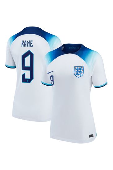 Nike White Kane - 9 England Womens Home Stadium Football Shirt 2022 Womens