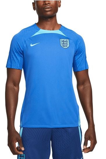 Nike Blue England Strike Short Sleeve Top