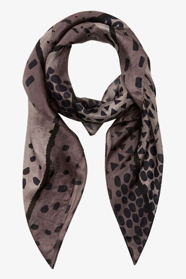 Unmade Grey Loulou Silk Scarf
