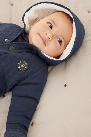 Baker by Ted Baker Navy Quilted Jacket
