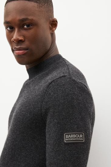 Barbour clearance grey jumper