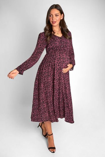 Next pink animal print new arrivals dress