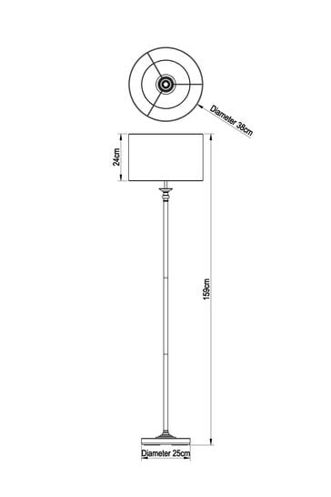 Black Burford Floor Lamp