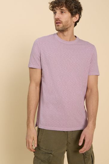 White Stuff Purple Abersoch Short Sleeve T-Shirt