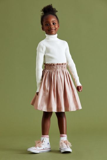 Ecru roll neck jumper on sale