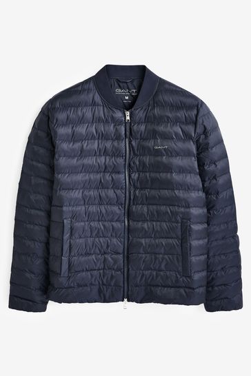 Buy GANT Mens Blue Light Padded Bomber Jacket from Next Luxembourg
