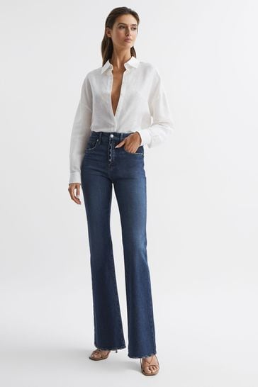 High waisted on sale bootleg jeans