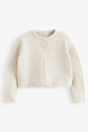 White deals sparkle cardigan