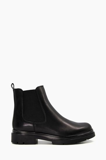 Dune black chelsea boots outlet