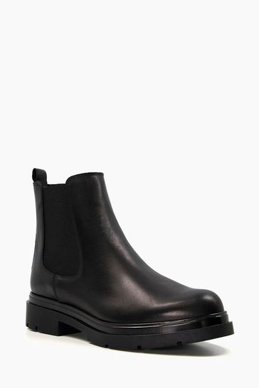 Dune black hot sale chelsea boots womens