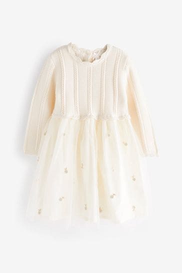 Buy 2-in-1 Jumper & Embroidered Tulle Skirt Dress (3mths-7yrs) from ...