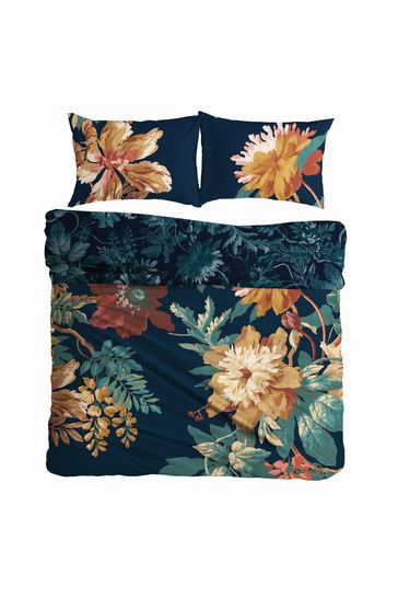 Graham & Brown Blue Florenzia Duvet Cover and Pillowcase Set