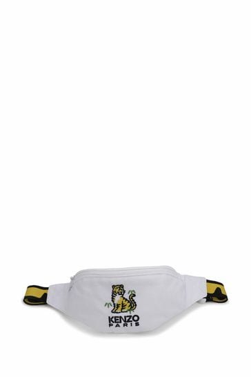 Buy KENZO KIDS Tiger White Print Logo Bum Bag from Next Luxembourg