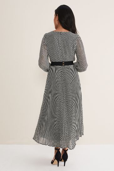 Buy Phase Eight Black Petite Carmen Check Maxi Dress from Next Ireland