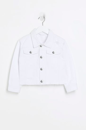River island deals white jacket