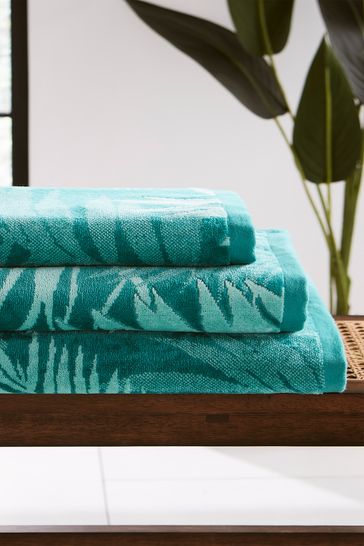 Buy Matthew Williamson Green La Palmera 100 Cotton Towel from Next Kuwait