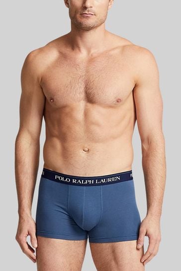 Buy Polo Ralph Lauren Classic Stretch Cotton Logo Trunks Three Pack from  Next Luxembourg