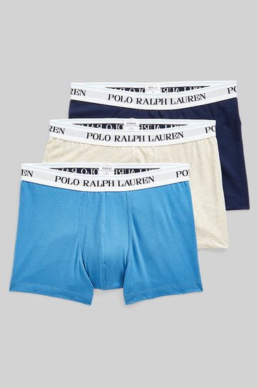 Polo Ralph Lauren Classic Stretch Cotton Logo Trunks Three Pack