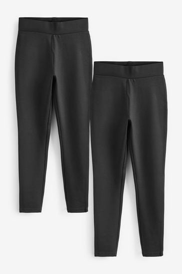 Buy Black/Navy Blue Ponte Leggings 2 Pack from Next Luxembourg