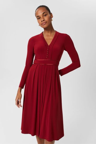 Hobbs Red Leslie Dress