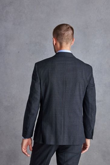 Buy Blue Regular Fit Check Signature Suit Jacket from Next Canada