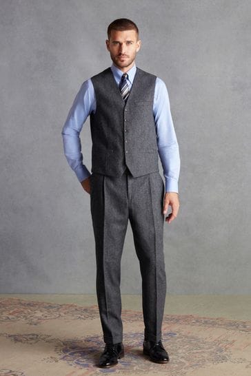 Buy Charcoal Grey Signature Moons British Fabric Textured