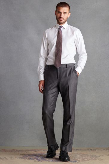 Grey trousers 2025 with white stripe
