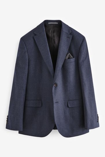 Wool flannel clearance blazer