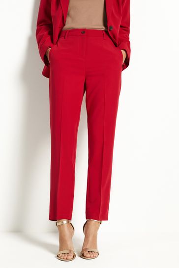 Buy Red Tailored Slim Trousers from Next Denmark
