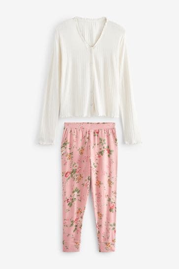 Laura ashley hotsell pink cardigan