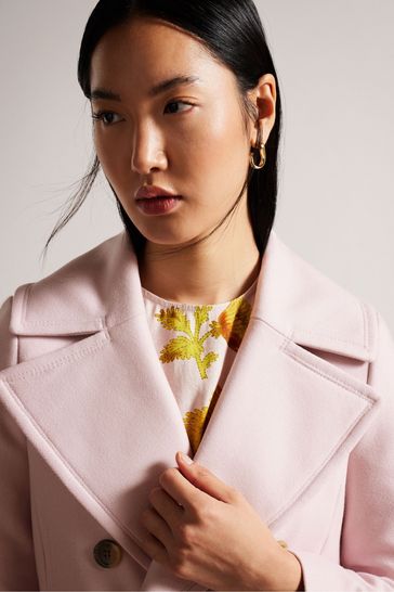 Ted baker pale pink coat store