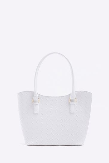 River island woven bag store