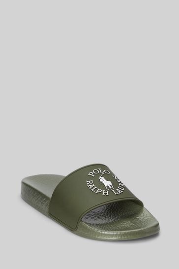 Grey ralph lauren sliders store