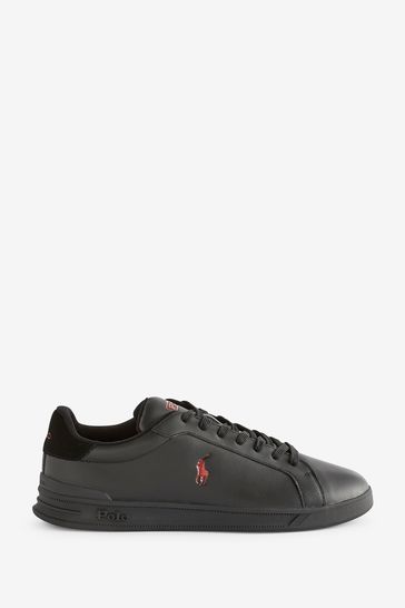 All black ralph lauren trainers 2025