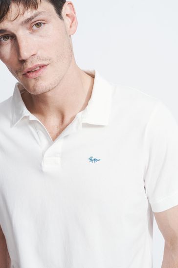 White Aubin White Foye Polo Shirt